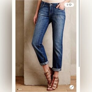PAIGE Dark Blue Ankle Jeans